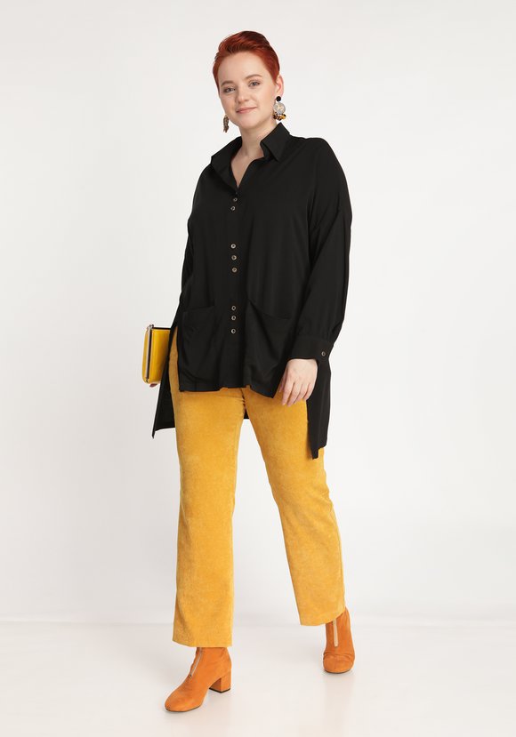 Блуза на пуговицах с карманами шир.  580, рис. 7