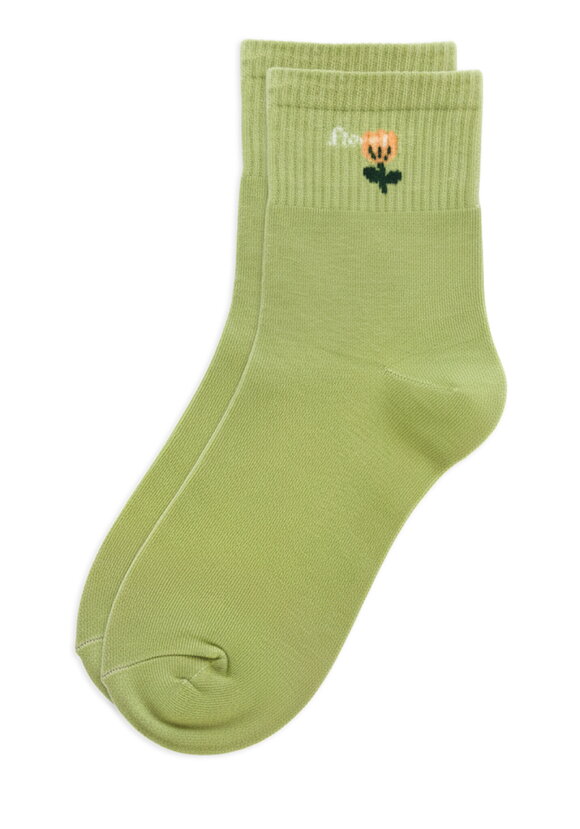 Комплект носочков с цветком 5 штук шир.  580, рис. 3