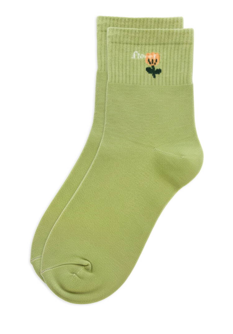 Комплект носочков с цветком 5 штук шир.  750, рис. 3