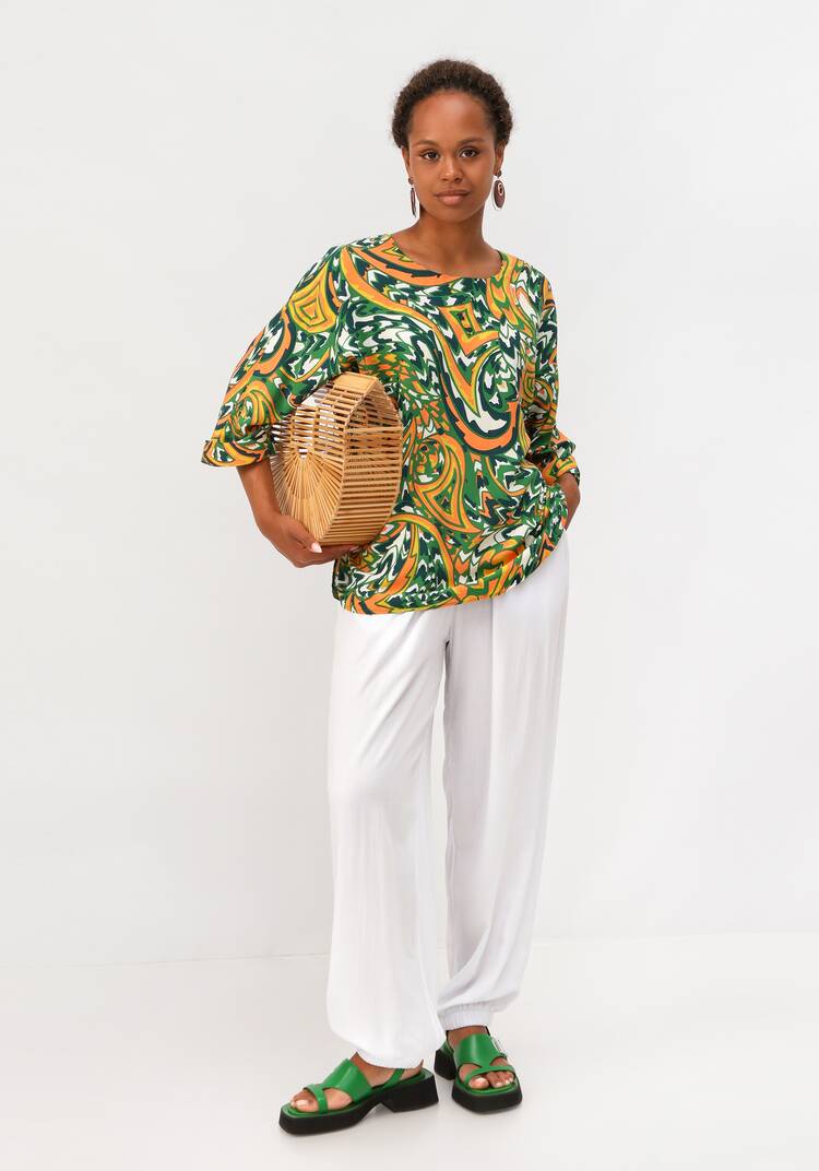 Блуза  с цельнокроеным рукавом шир.  750, рис. 27