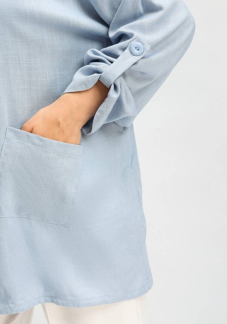 Рубашка с капюшоном и асимметричным низом шир.  750, рис. 21