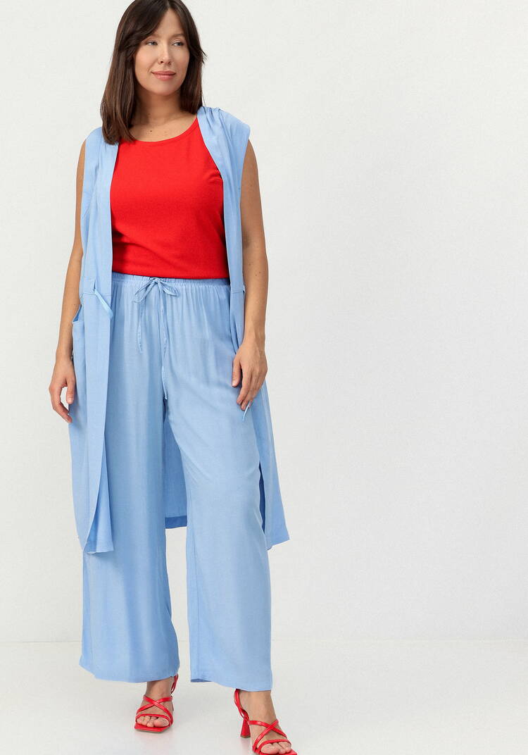 Брюки широкие на кулиске из штапеля шир.  750, рис. 14