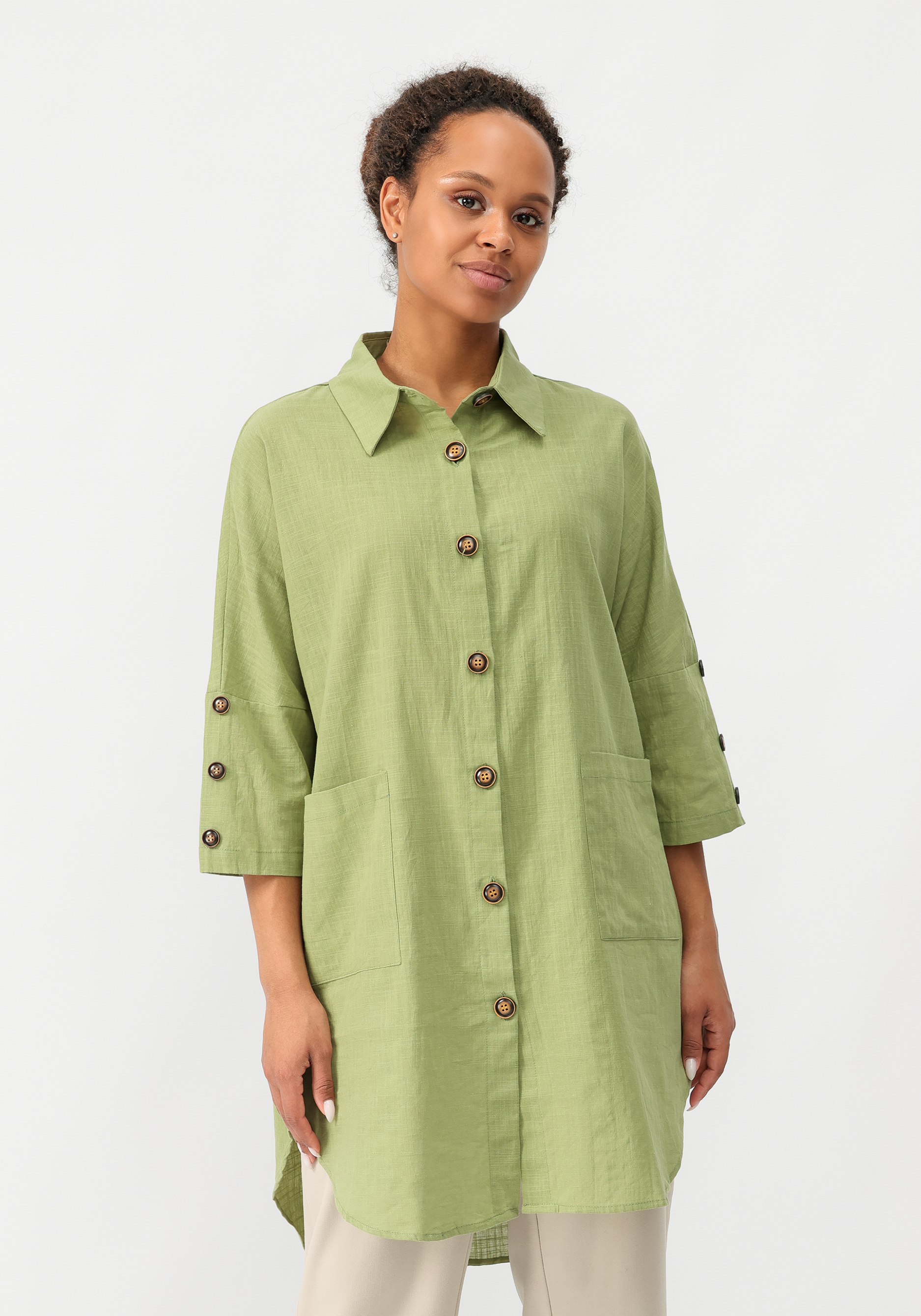 Рубашка "Лайма" No name, цвет зеленый, размер 50 - фото 4