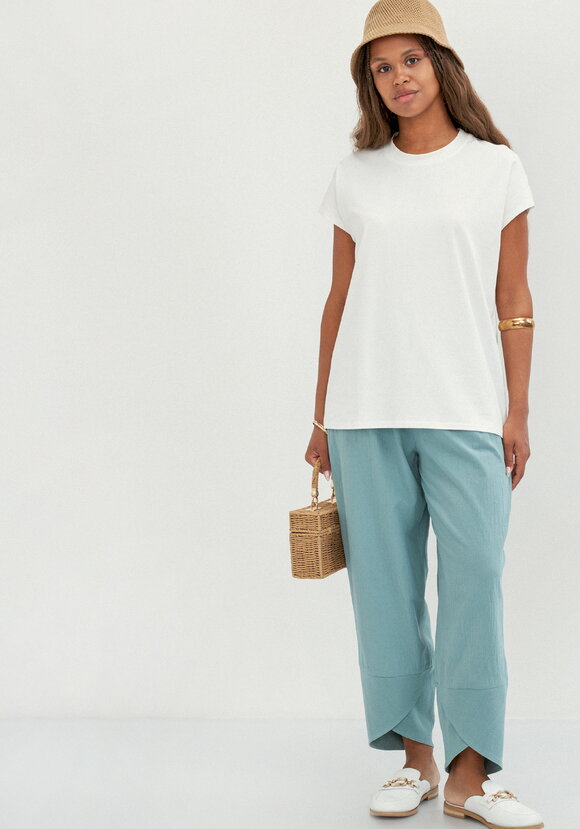 Футболка базовая со спущенным плечом шир.  580, рис. 15