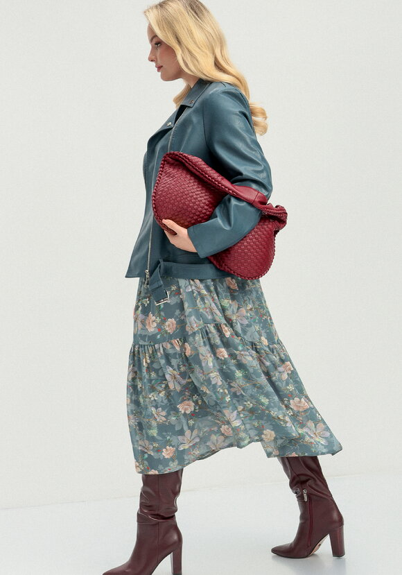 Платье ярусное с цветочным принтом шир.  580, рис. 11