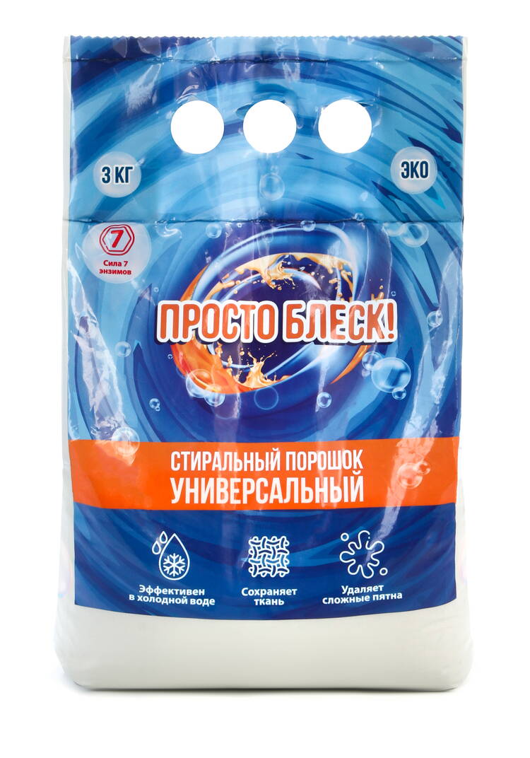 Универсальный стиральный порошок, 3 кг шир.  750, рис. 1