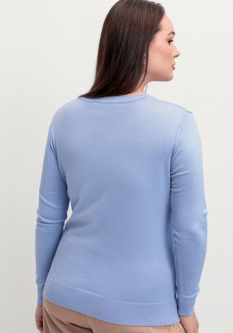 Джемпер с V-образным вырезом и рисунком шир.  750, рис. 3