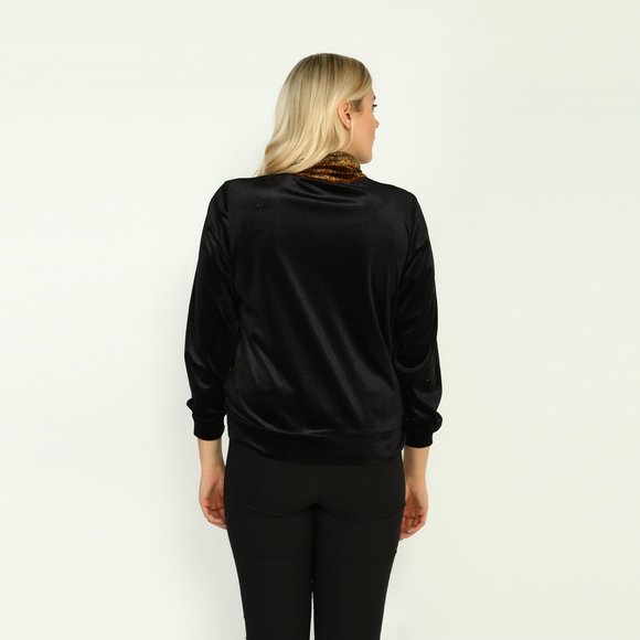 Куртка из комбинированного велюра шир.  580, рис. 4