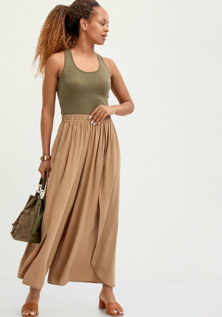 Брюки свободного кроя с запахом шир.  750, рис. 7