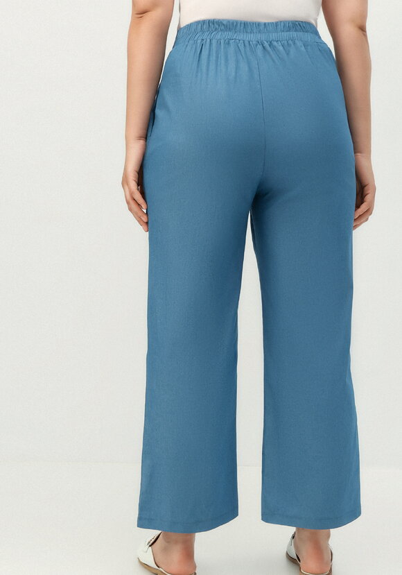 Брюки прямого кроя хлопковые шир.  580, рис. 3