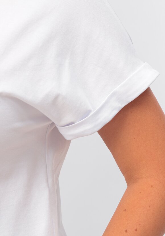 Блуза базовая с подворотами на рукавах шир.  580, рис. 22