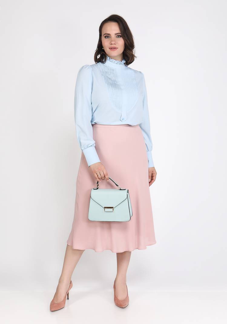 Блуза со складками на груди шир.  750, рис. 3