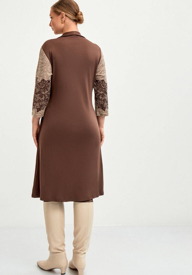 Плaтье с имитацией двойки шир.  750, рис. 3