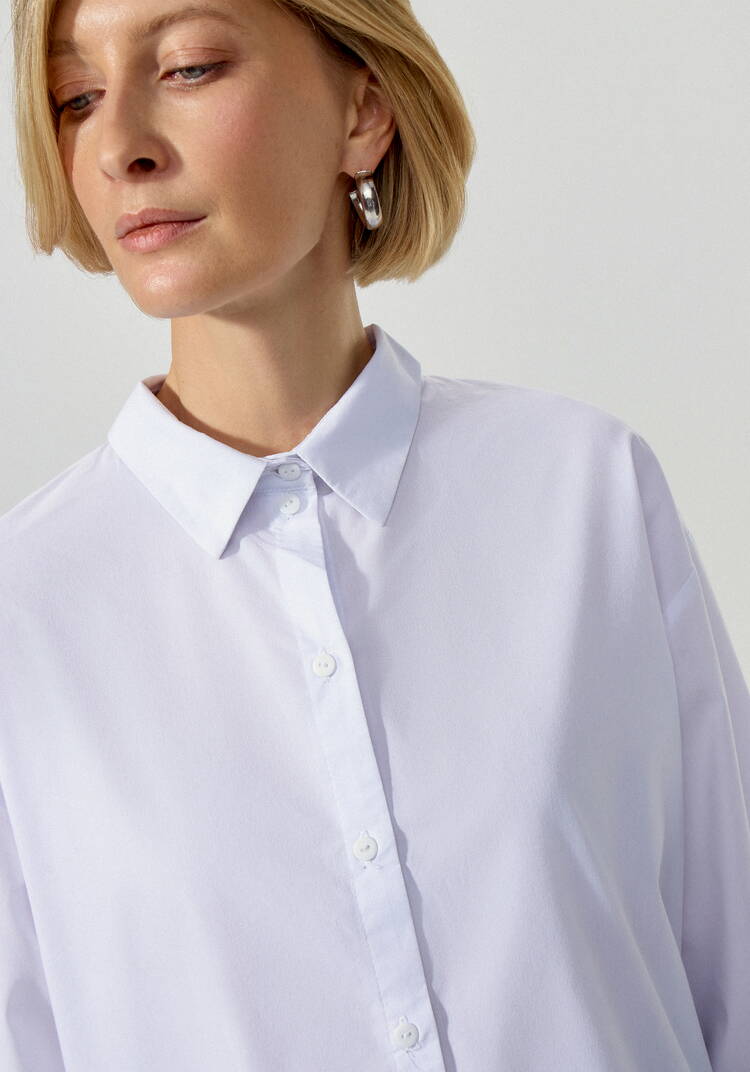 Рубашка с объемным манжетом Милена шир.  750, рис. 10