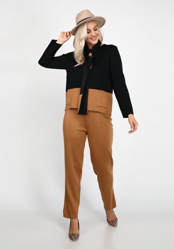 Пиджак с карманами и шарфом в комплекте шир.  580, рис. 5