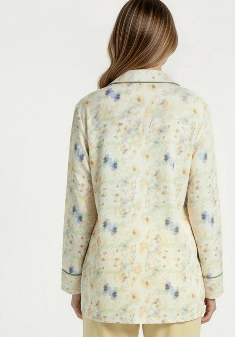 Жакет изо льна с принтом шир.  750, рис. 7