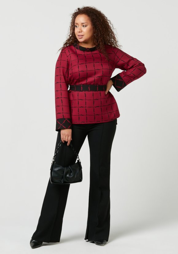 Блуза из двусторонней ткани шир.  580, рис. 4