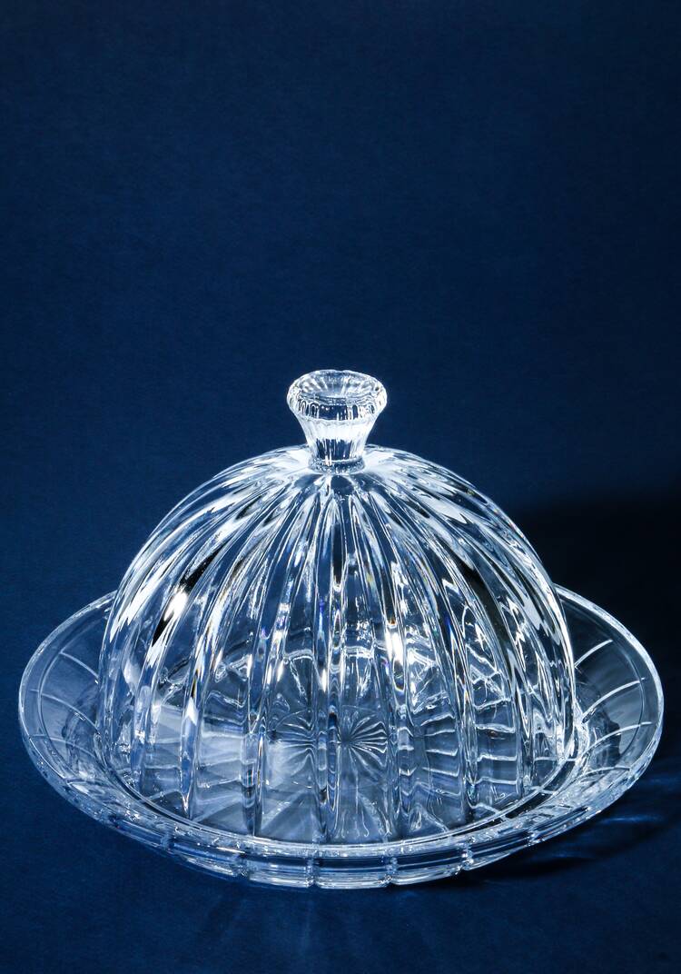 Стеклянное блюдо с крышкой шир.  750, рис. 9