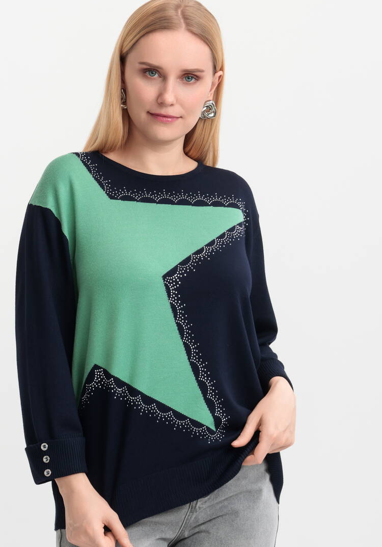 Джемпер Галактика на плечах шир.  750, рис. 38