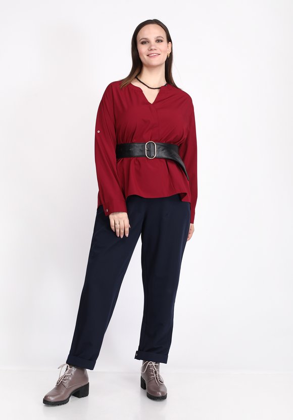 Блуза Приятная палитра шир.  580, рис. 12