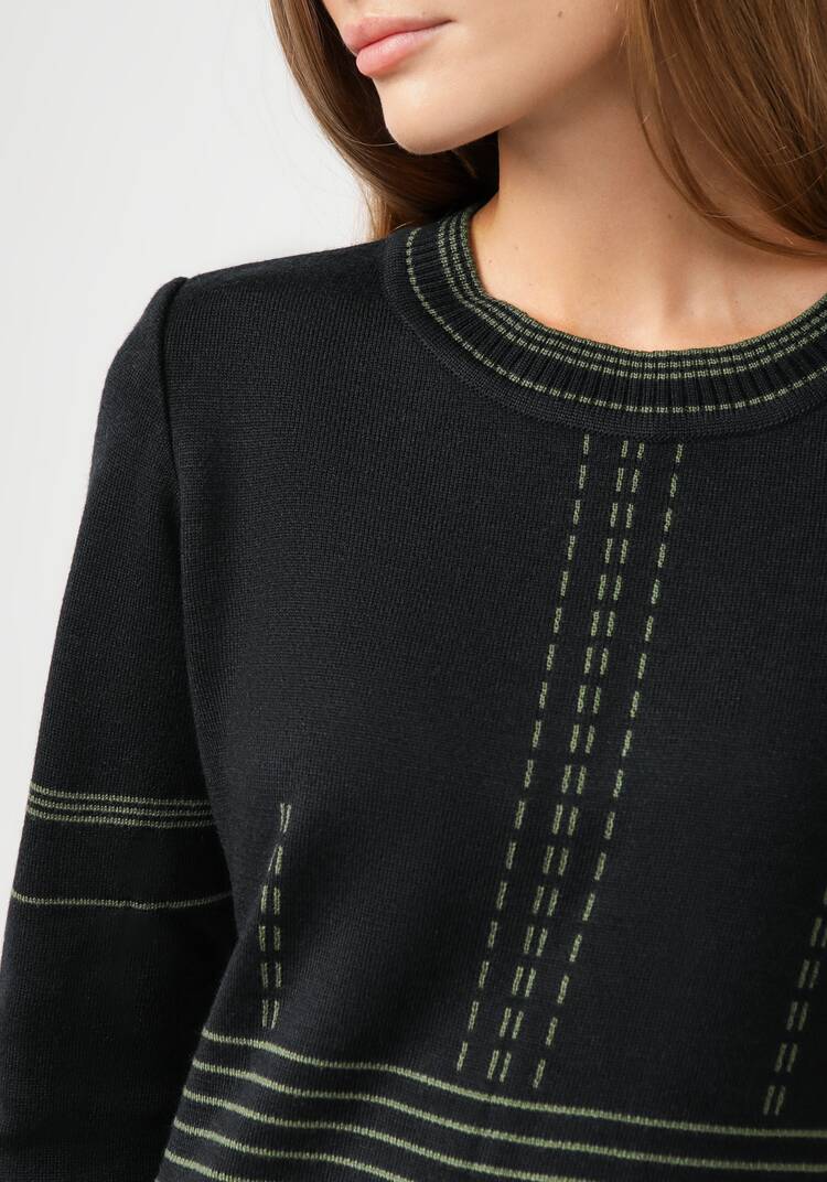 Платье миди с длинным рукавом и разрезом шир.  750, рис. 5