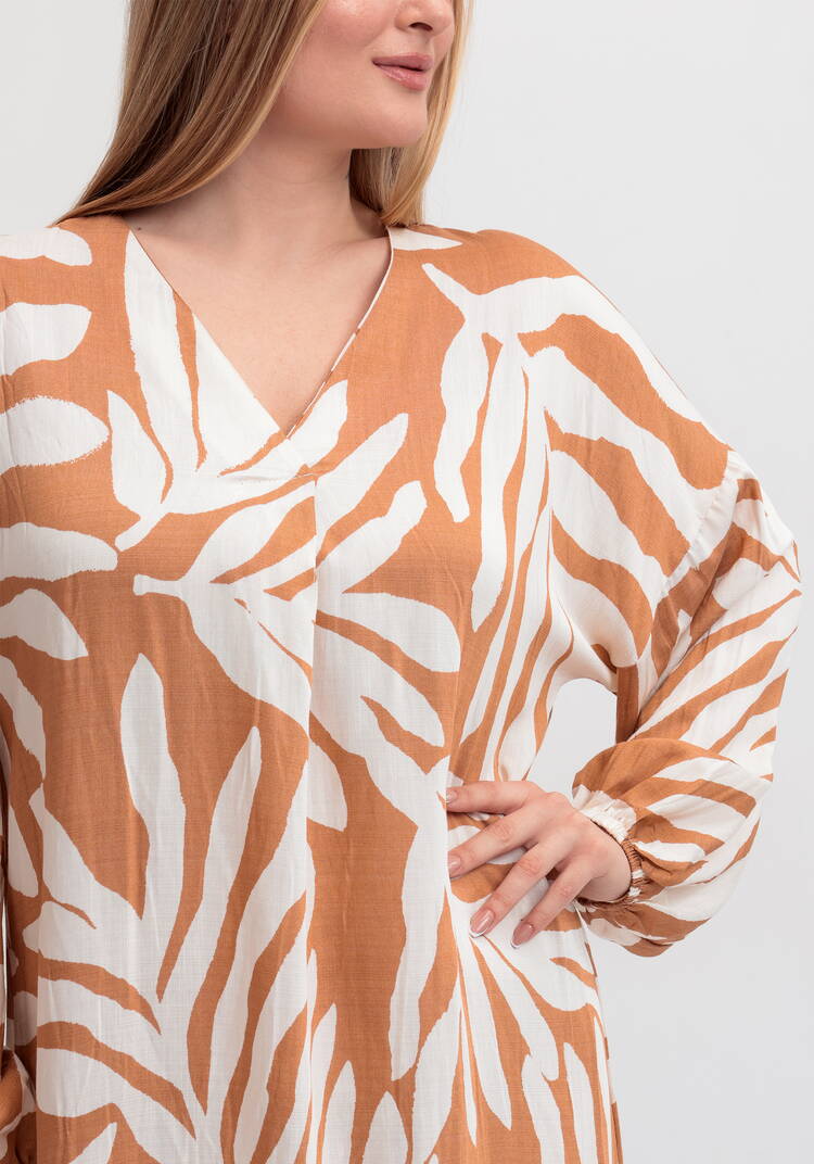 Платье макси с длинным рукавом шир.  750, рис. 15