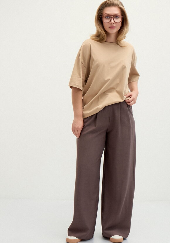 Брюки-палаццо со складками на талии шир.  580, рис. 7