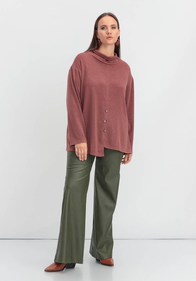 Джемпер с асимметричным низом шир.  750, рис. 16