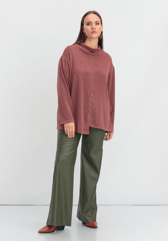 Джемпер с асимметричным низом шир.  580, рис. 16