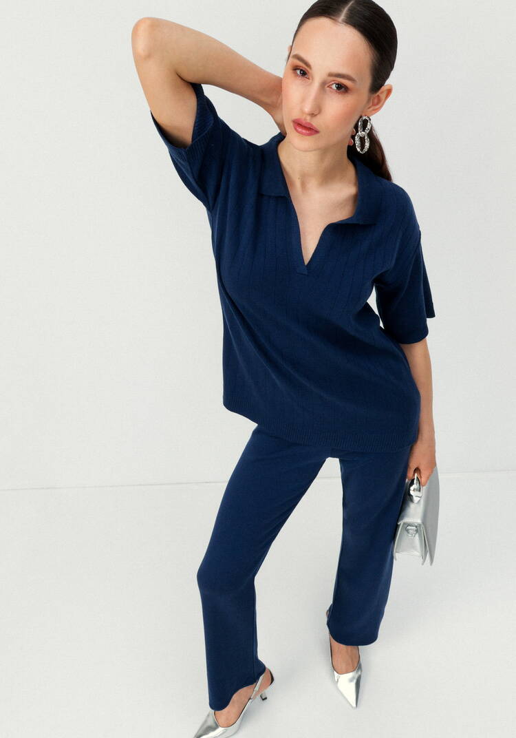 Поло удлиненное с вертикальной полосой шир.  750, рис. 17