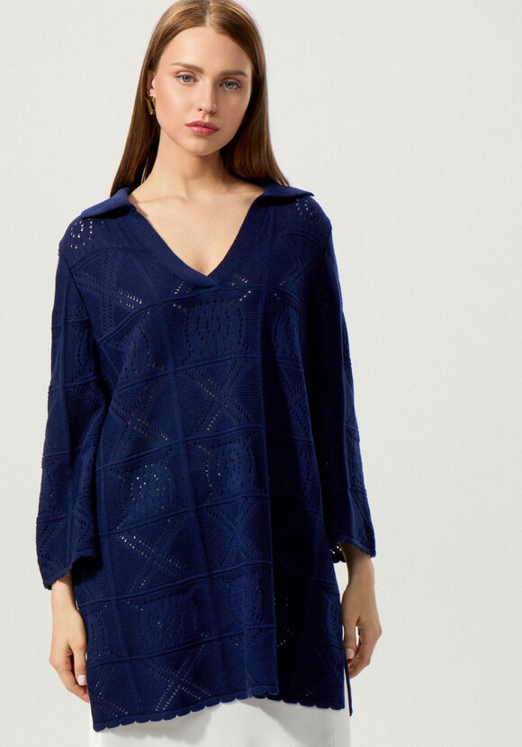 Туника с разрезами по бокам удлиненная шир.  580, рис. 34