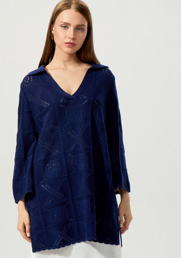 Туника с разрезами по бокам удлиненная шир.  750, рис. 34