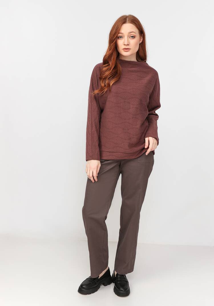 Джемпер из трикотажной фактурной ткани шир.  750, рис. 16