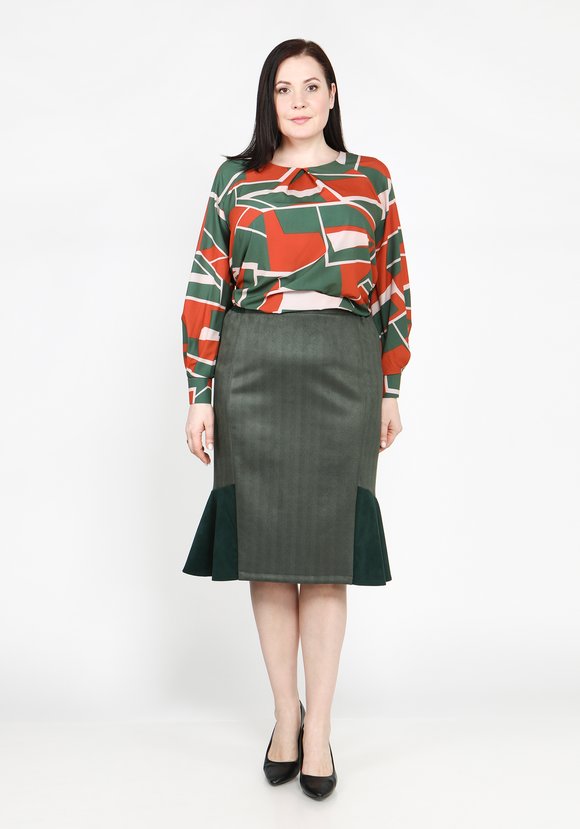 Блуза легкая свободного кроя шир.  580, рис. 1