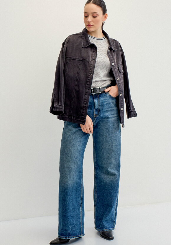 Джемпер с ажурными ромбами и метанитью шир.  580, рис. 20