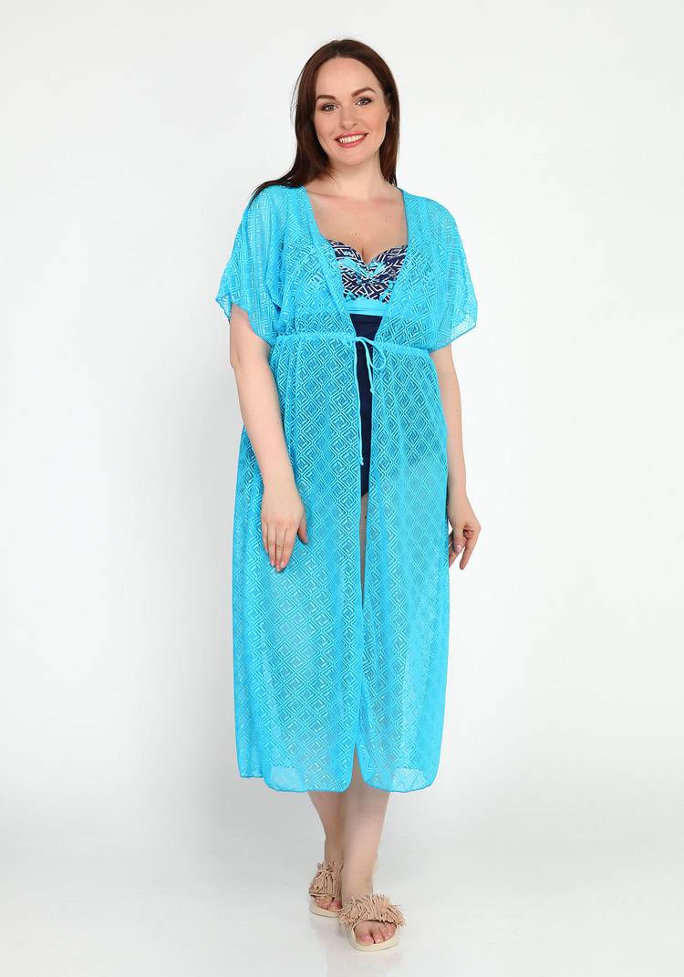 Туника летняя с кулиской на талии шир.  750, рис. 5