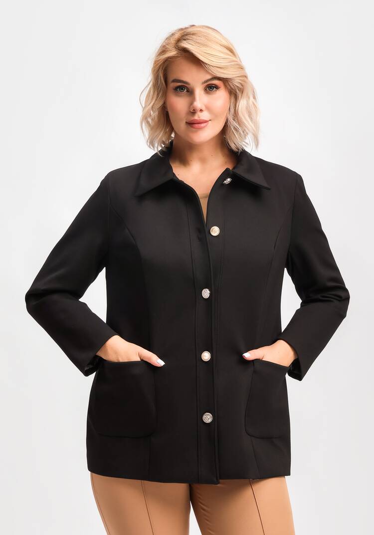 Пиджак с дизайнерскими пуговицами шир.  750, рис. 9