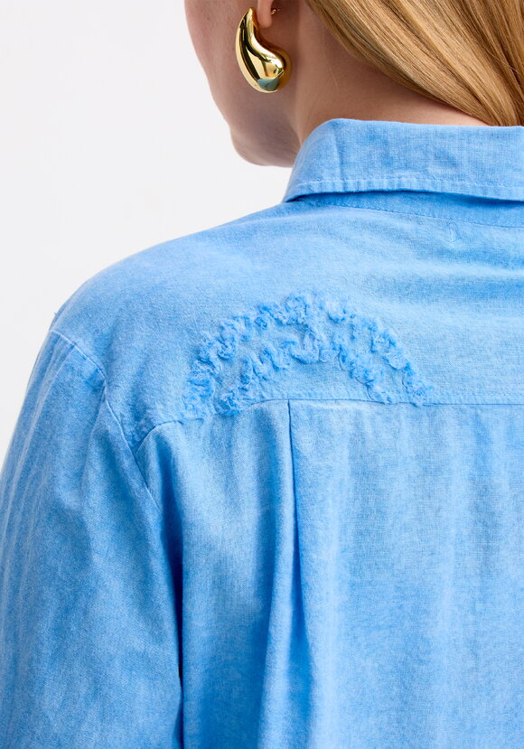 Блуза с фактурным рисунком из хлопка шир.  580, рис. 18