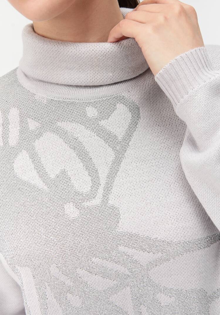 Туника женская с абстракцией и высоким горлом шир.  750, рис. 11