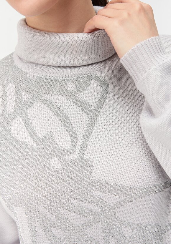 Туника женская с абстракцией и высоким горлом шир.  580, рис. 11