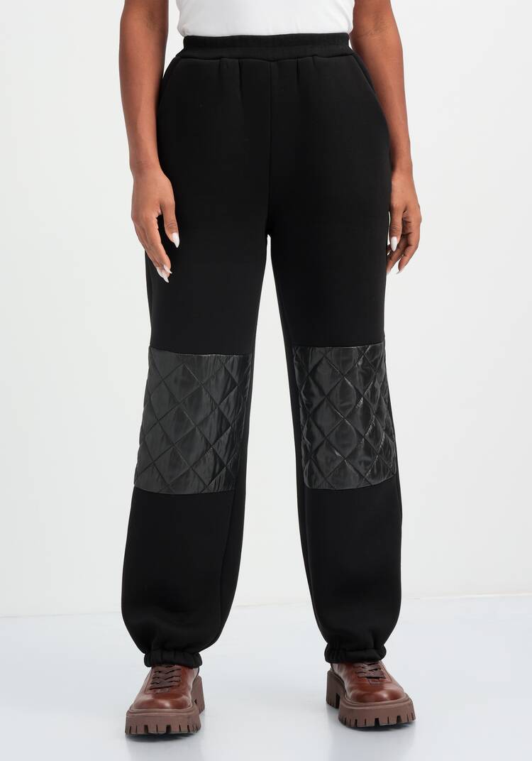 Брюки со вставками из стёганой ткани шир.  750, рис. 4