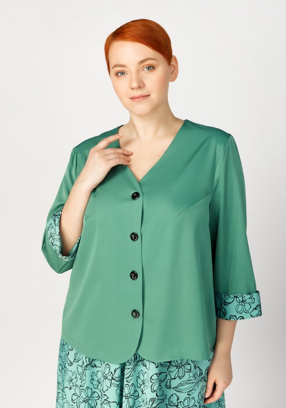 Комплект: пиджак с юбкой шир.  580, рис. 18