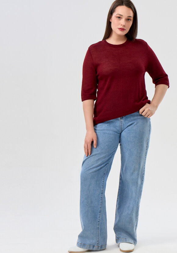 Футболка согревающая из овечьей шерсти, бордо шир.  580, рис. 2