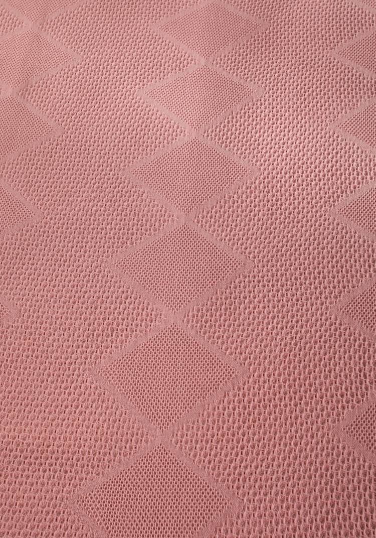 Покрывало-плед из хлопка с бахромой Айшель шир.  750, рис. 9