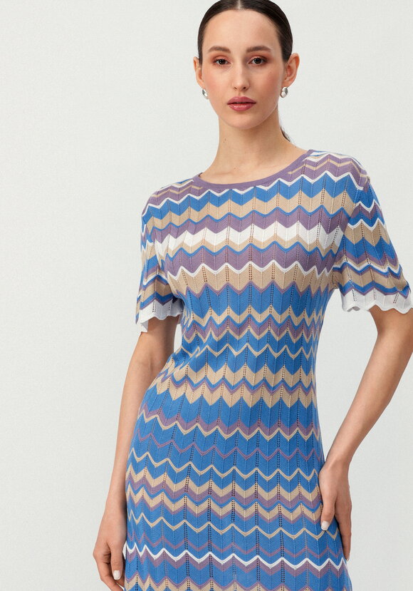 Платье с рисунком морской волны шир.  580, рис. 18