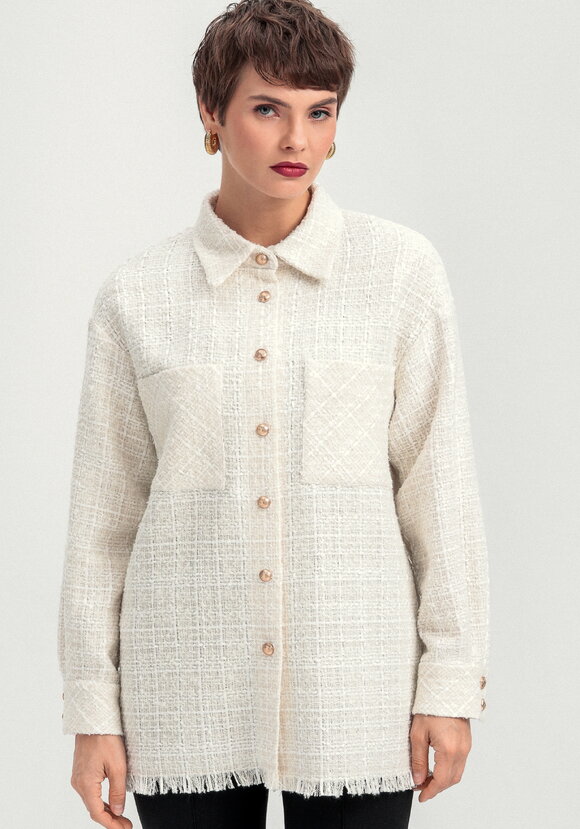 Жакет твидовый с фактурной нитью шир.  580, рис. 14