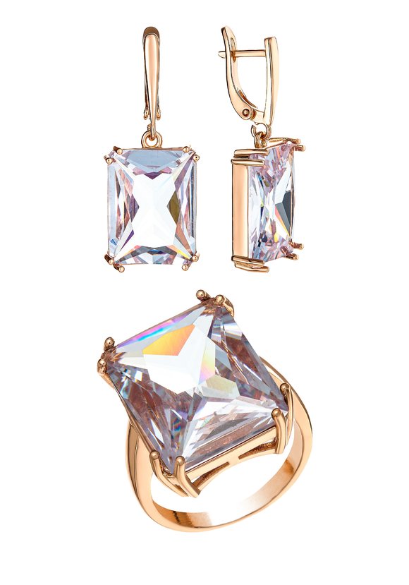 Комплект Роскошный блеск (серьги, кольцо) шир.  580, рис. 6