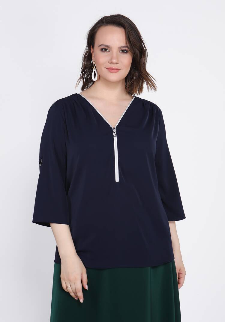 Блуза на молнии Изабелла шир.  750, рис. 5