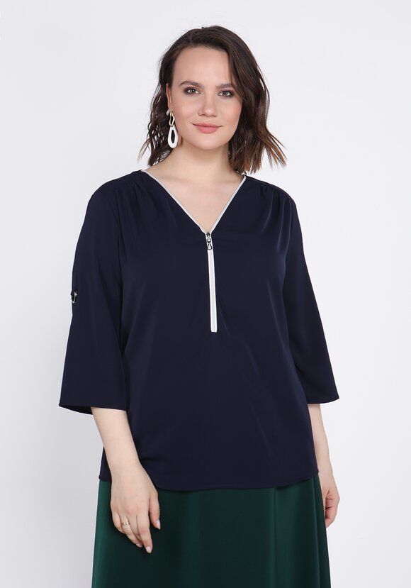 Блуза на молнии Изабелла шир.  580, рис. 5