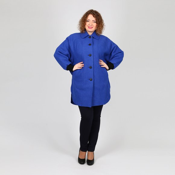 Пальто-пончо на пуговицах шир.  580, рис. 9